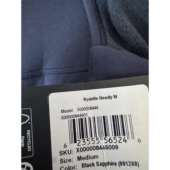 Arc'teryx Kyanite Hoody Full Zip Men's Size Medium Black Sapphire (navy Blue)NWT - Picture 7 of 16